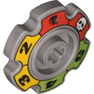 Technic Tread Sprocket Wheel Small with Glatorian Game Print