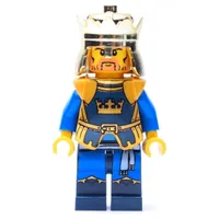 King, Dark Blue, Gold Armor and Crown