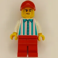 Hot Dog Vender, Red Legs and Cap