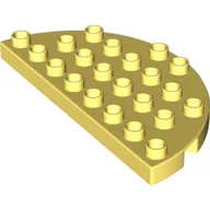 Duplo Plate Round 4 x 8 Semi-Circle