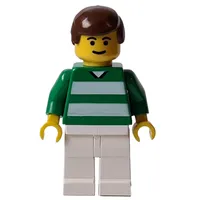 Soccer Player Green Torso, White Legs #11