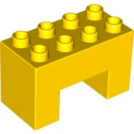 Duplo Brick 2 x 4 x 2 with 2 x 2 Square Arch