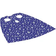 Neckwear Cape, Standard with Iridescent Stars and Moons Print [Traditional Starched Fabric]