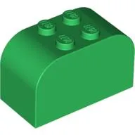 Brick Curved 2 x 4 x 2 Double [Plain]