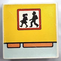 Duplo Tile 2 x 2 x 1 with Mosaic, Community 5 print - 9221-1