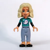 Nova - Dark Turquoise Top, Sand Blue Pants