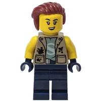 Mechanic, Iris Icicle, Dark Tan Jacket, Dark Blue Legs, Dark Red Hair