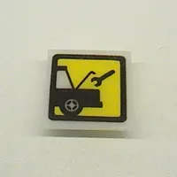 Light Sign 2 x 2 Clip on Back with Car Repair Print