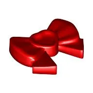 Headwear Accessory Bow with Heart, Long Ribbon and Pin