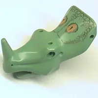 Animal Body Part, Dinosaur, Styracosaurus Head, Crested Neck and Nose Horn, with Pin