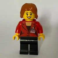 Reporter, Red Jacket, Black Legs, Dark Orange Hair