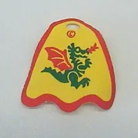 Neckwear Cape, Round Lobes with Dragon Print