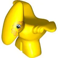 Duplo Dinosaur Pteranodon Baby with Orange Spots around Eyes Print