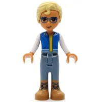 Sebastian - Blue Jacket, Sand Blue Pants, Tan Hair