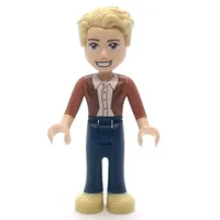 James - Dark Orange Jacket, Dark Blue Trousers