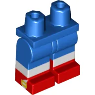 Hips with Blue Legs and Red Boots Pattern with White Sox, Gold on Side print