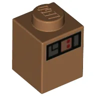 Brick 1 x 1 with Name Tag, Control Panel print