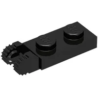 Hinge Plate 1 x 2 Locking with 2 Fingers On End, without Groove, 9 Teeth