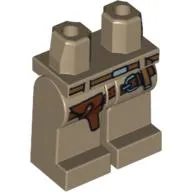 Hips and Dark Tan Legs with Indiana Jones Belts and Holster Print