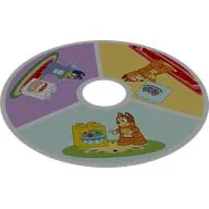 Disc for Duplo Spinner with Bluey Scenes print