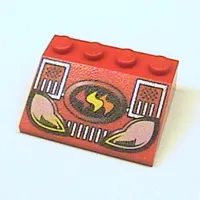 Slope 33° 3 x 4 with Fire Cruiser Print