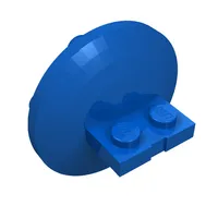 Plate Special 1 x 2 with 4 x 4 disk at 90 degrees