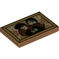 Tile 2 x 3 with Lily & James Potter Photo print