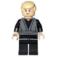 Luke Skywalker, Dark Bluish Gray Robes, Tan Hair, Single Sided Head