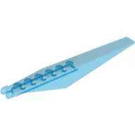 Hinge Plate 1 x 12 Locking 7 Teeth with Angled Side Extensions and Tapered Ends