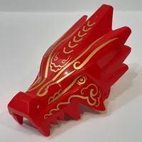 Creature Body Part, Dragon Head Upper Jaw with Gold Markings print
