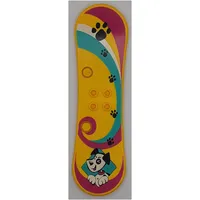 Scala, Sports, Skateboard with Dog Print and Purple Arcs and Paw Print