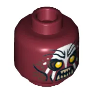 Minifig Head Uruk-hai, Scowling / Handprint Print