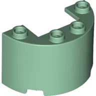 Cylinder Half 2 x 4 x 2 with 1 x 2 Cutout