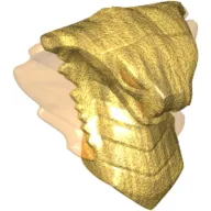 Minifig Head Special Snake, Cobra with Open Mouth with Trans-Orange Eyes, Flames