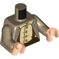 Torso Jacket, Tan Shirt, Reddish Brown Suspenders, Dark Brown Pants print, Dark Tan Arms, Light Nougat Hands