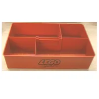 Storage Bin, with Retractable Handle on Top - LEGO System Print