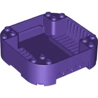 Pod, Square Rounded Corners, Back, 8 x 8 x 2, Corner Studs, and Recessed Slots