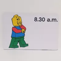 Activity Card, Time-Teaching 12-Hour Clock 8.30 a.m.