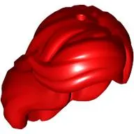 Hair Long Wavy, Right Side Part, with Short Sides, 2 Holes - 1 each on Top and Side (Ariel)