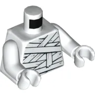 Torso Wrappings Print, White Arms and Hands