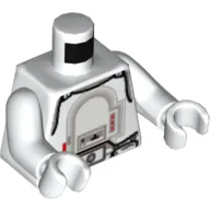 Torso Armor Snowtrooper Print, White Arms and Hands