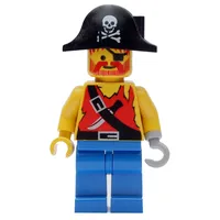 Pirate - Shirt with Knife, Blue Legs, Black Bicorne