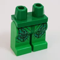 Hips and Bright Green Legs with Green Goblin Print