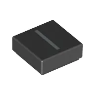 Tile 1 x 1 with letter Capital I Print