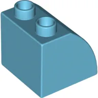 Duplo Brick 2 x 2 x 1 1/2 with Curved Top