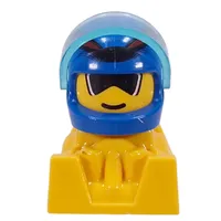 Off Road Racer - Blue Helmet, Yellow Body