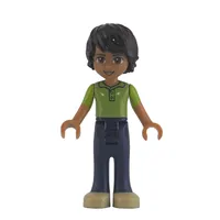 Matthew - Lime Vest, Dark Blue Trousers