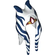 Headdress Togruta Montrals Long, Dark Blue and Orange Ahsoka Print