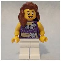 Dark Purple Torso, White Legs, Reddish Brown Hair