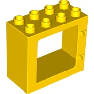 Duplo Door / Window Frame Flat Front Surface, Completely Open Back